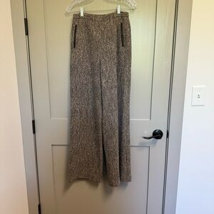 Lafayette 148 New York Bown Tweed Wide Leg Fully Lined Back Zip Designer Pants 6